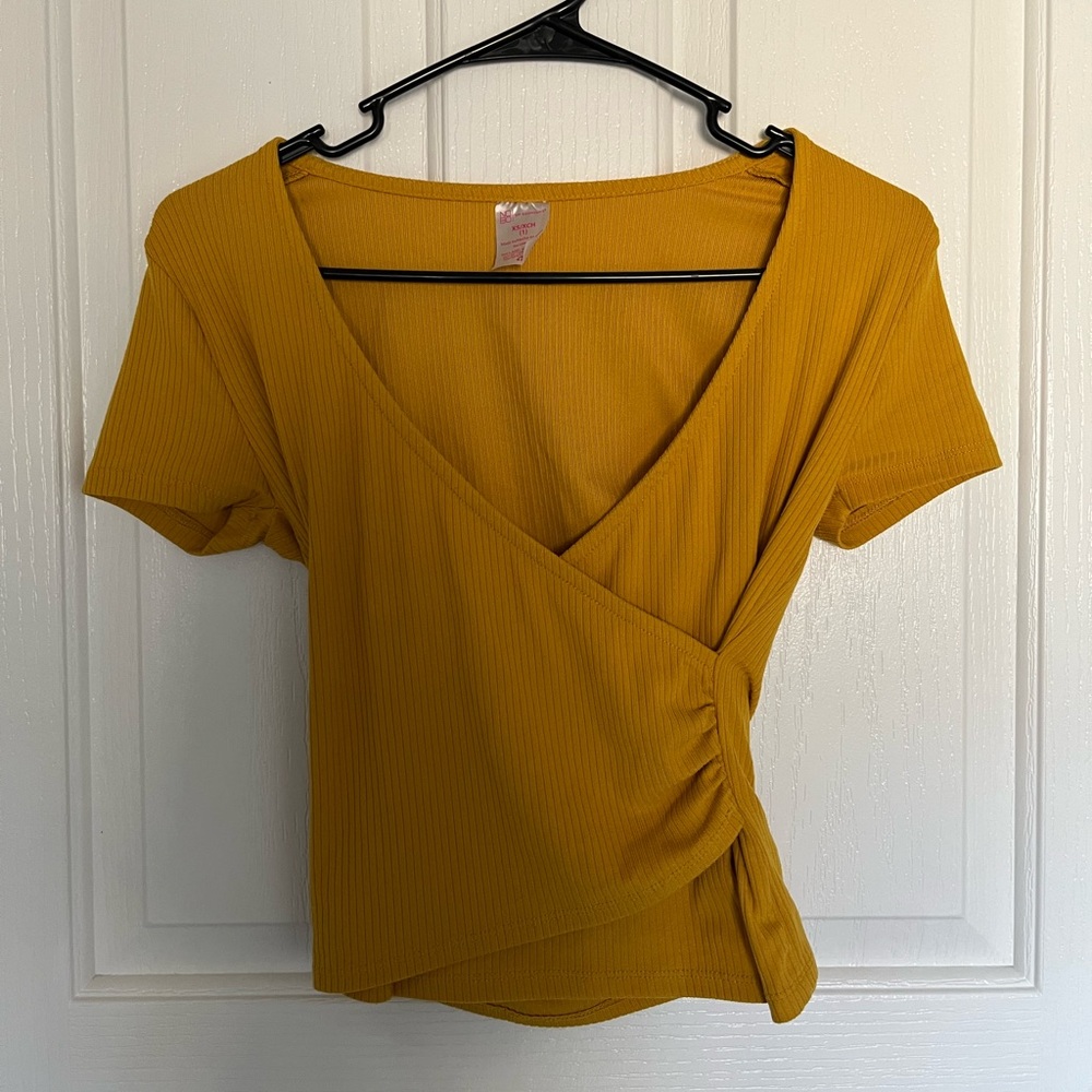 No Boundaries Mustard Yellow Shirt